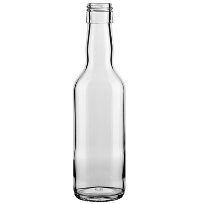 Spirit bottle round DV 31,5/H44 35cl white