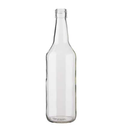 Spirit bottle round DV 31.5/H44 70 cl white