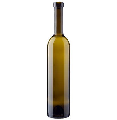 Weinflasche Bordeaux Oberband 75cl antik Storica leicht