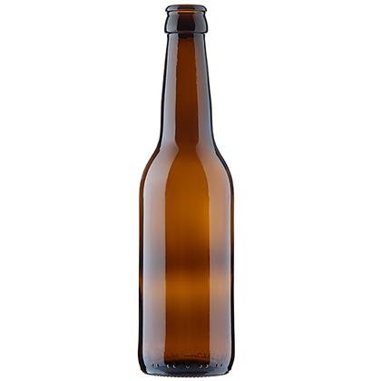 Bouteille à bière couronne 33cl Long Neck brun foncé