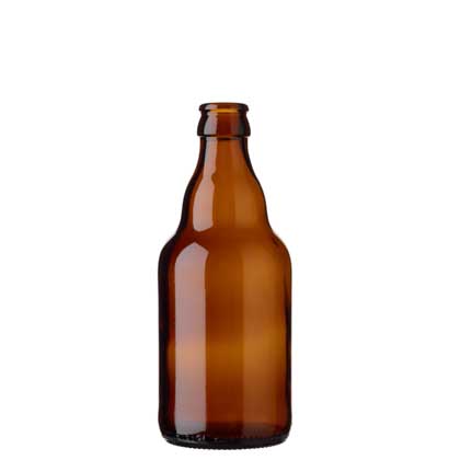 Beer bottle crown 33cl Steinie brown