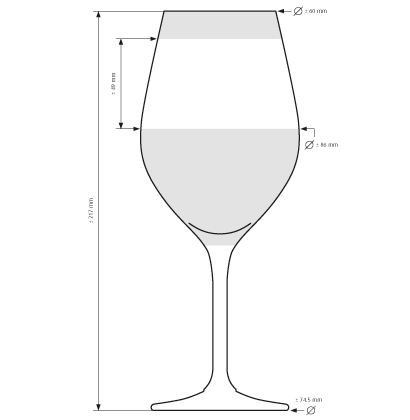 Verre à vin rouge Tuttovino serie Baumann 46cl Verre à vin rouge Tuttovino serie Baumann 46cl