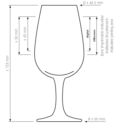 Wine glass Millésime 21cl Wine glass Millésime 21cl