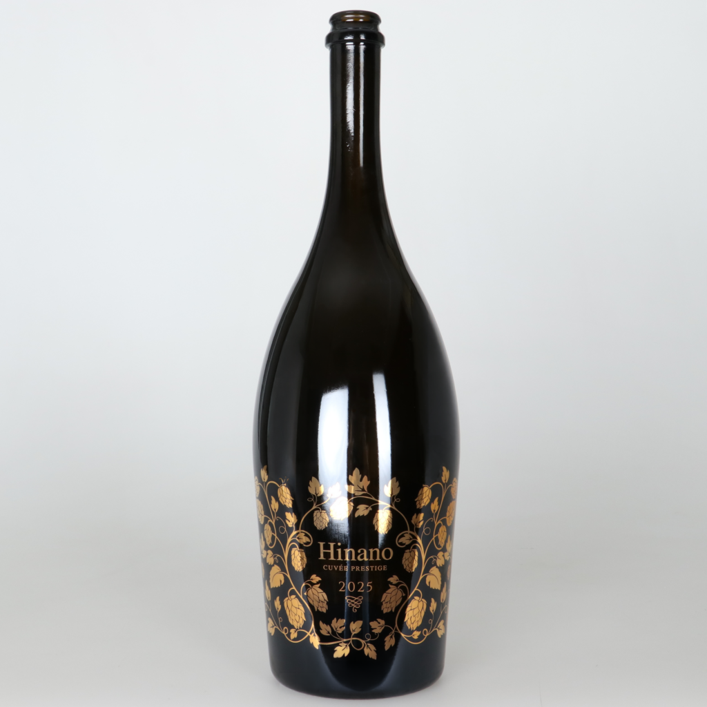 Bouteille personnalisée en or Brasserie Tahiti Hinano Bouteille personnalisée en or Brasserie Tahiti Hinano