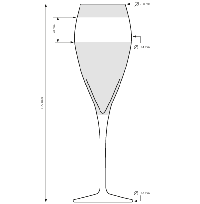 Bicchiere da champagne Atelier 20cl Bicchiere da champagne Atelier 20cl