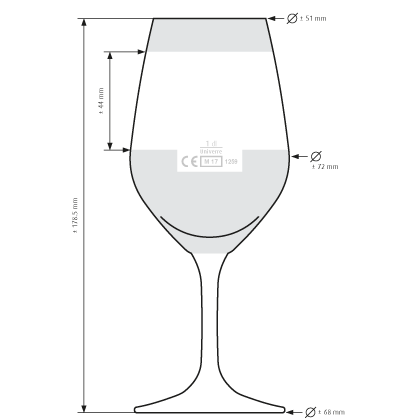 Bicchiere da vino Expert Tasting 26 cl calibrato Bicchiere da vino Expert Tasting 26 cl calibrato