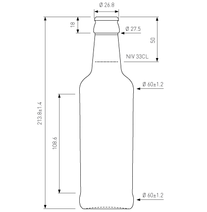 Bottiglia di birra Craft Beer corona 33cl 912 marrone Bottiglia di birra Craft Beer corona 33cl 912 marrone
