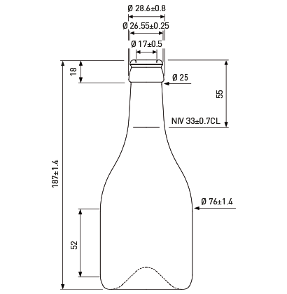 Bottiglia di birra Crown 33cl Horta antica Bottiglia di birra Crown 33cl Horta antica