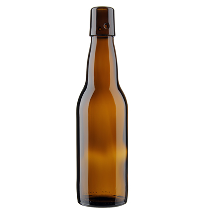 Bottiglia di birra tappo mecanico 33cl Bavaria marrone