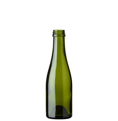 Bottiglia di Champagne quart vite 18.75 cl verde Bottiglia di Champagne quart vite 18.75 cl verde