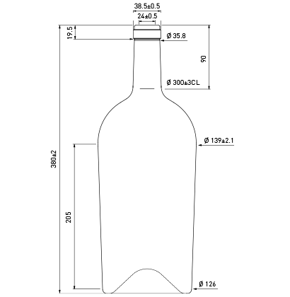 Bottiglia di vino cetie 3l antico imperiale Bottiglia di vino cetie 3l antico imperiale