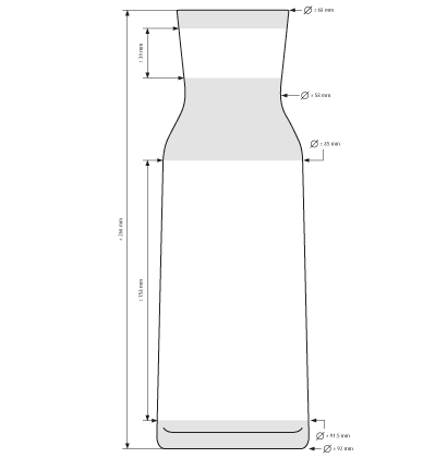 Caraffe per aqua Aquaria 1.1 L Caraffe per aqua Aquaria 1.1 L