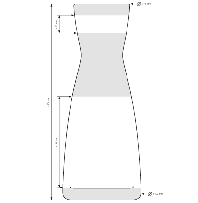 Caraffe per aqua Ypsilon 1 L Caraffe per aqua Ypsilon 1 L