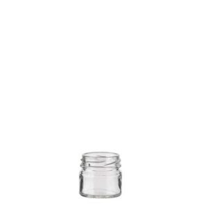 Einmachglas 33 ml weiss TO43 Monodose