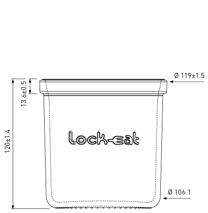Einmachglas 750ml Lock Eat Einmachglas 750ml Lock Eat