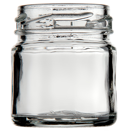 Jam jar 41ml TO43 round white