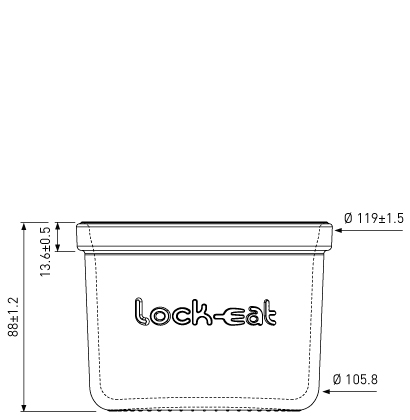 Konfitürenglas 500ml Lock Eat Konfitürenglas 500ml Lock Eat