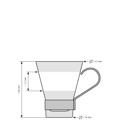 Tazza da caffè Ypsilon 11 cl Tazza da caffè Ypsilon 11 cl