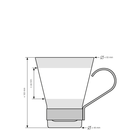 Tazza de caffè Ypsilon 22 cl Tazza de caffè Ypsilon 22 cl