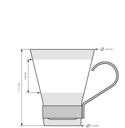 Tazza de caffè Ypsilon 32 cl Tazza de caffè Ypsilon 32 cl