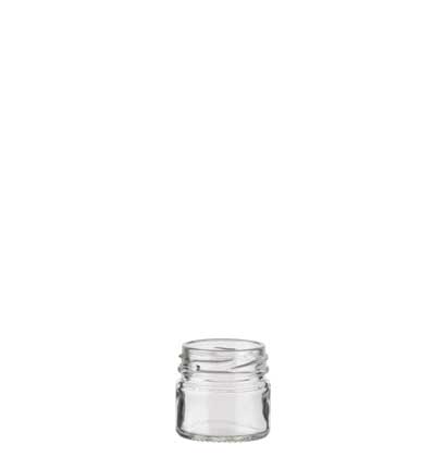 Vaso per conserve 33 ml bianco TO43 Monodose Vaso per conserve 33 ml bianco TO43 Monodose