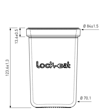 Vaso per conserve 350ml Lock Eat Vaso per conserve 350ml Lock Eat