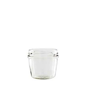 Vaso per marmellata 105 ml bianco TO63 conico