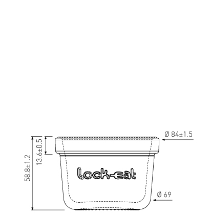 Vaso per marmellata 125ml Lock Eat Vaso per marmellata 125ml Lock Eat