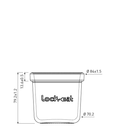 Vaso per marmellata 200ml Lock Eat Vaso per marmellata 200ml Lock Eat