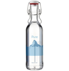 Wasserkaraffe Pure Bottle 75cl Mountain red