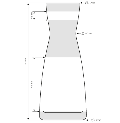 Wasserkaraffe Ypsilon 0.5 Liter Wasserkaraffe Ypsilon 0.5 Liter