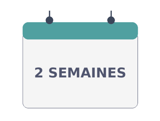 icône 2 semaines icône 2 semaines